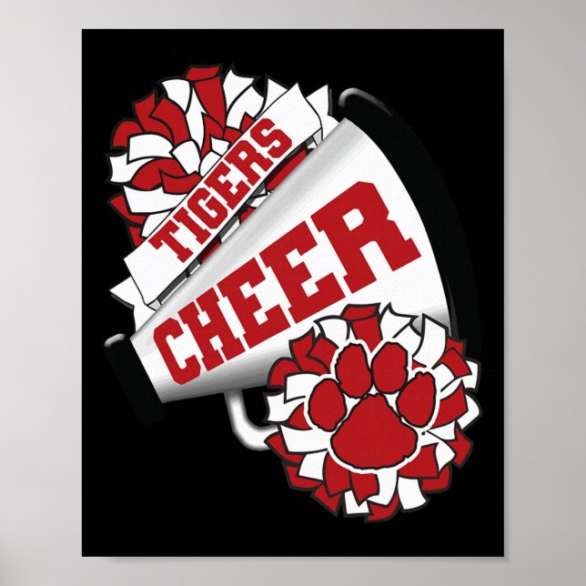 Poster Espírito de Equipe de Animação dos Tigres Chegando (Frente)