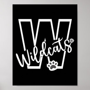 Poster Espírito de Equipe de Fã de Esportes Escolares do