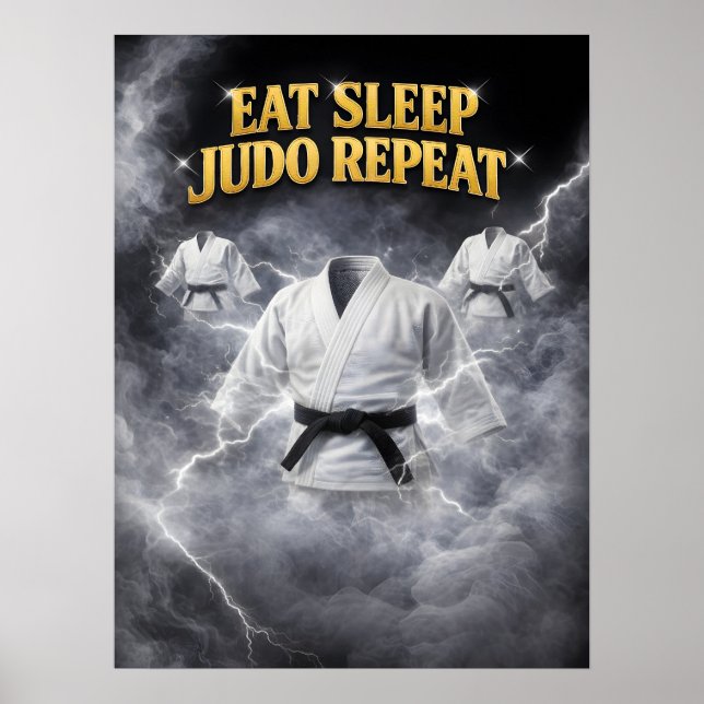Poster Espírito de Judo Relâmpago Equilíbrio (Frente)
