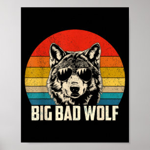 Poster Espírito de lobo grande e lobo mau alcateia lobos