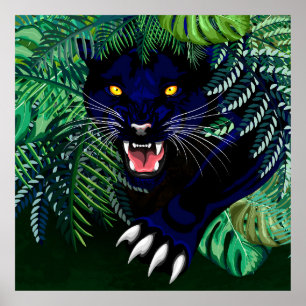 Poster Espírito de Pantera Negra da Selva