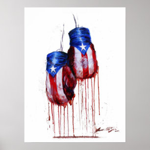 Poster Espírito de Porto Rico Boxing