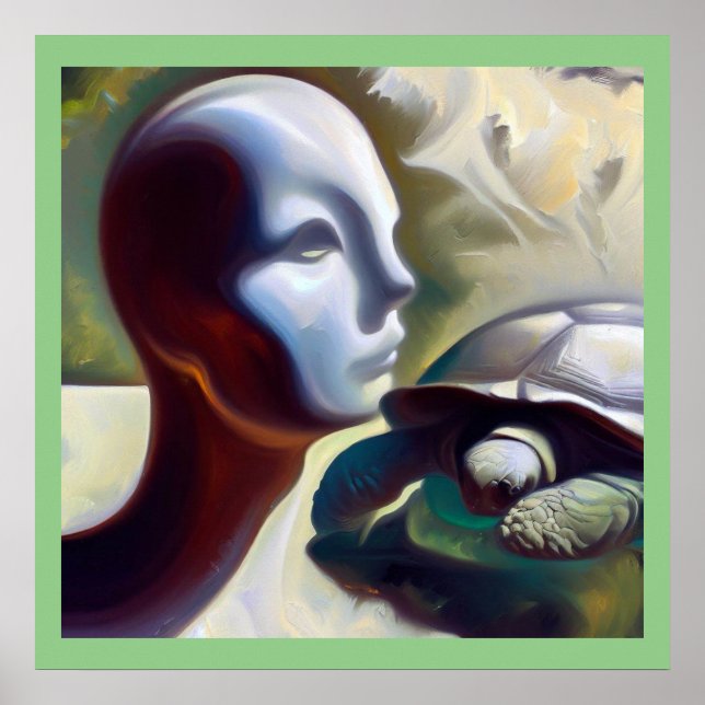 Poster Espírito de tartaruga animal 3 (Frente)