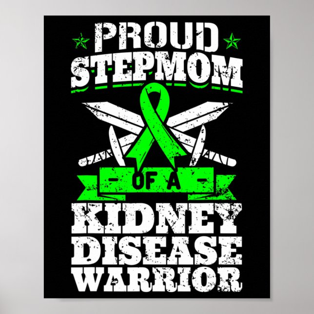 Poster Espírito De Um Guerreiro Da Doença Renal Awarenes  (Frente)