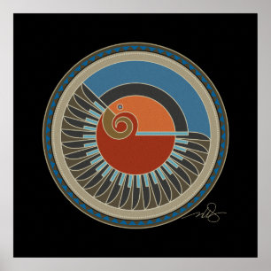 Poster Espírito Do Fundo Negro De Águia