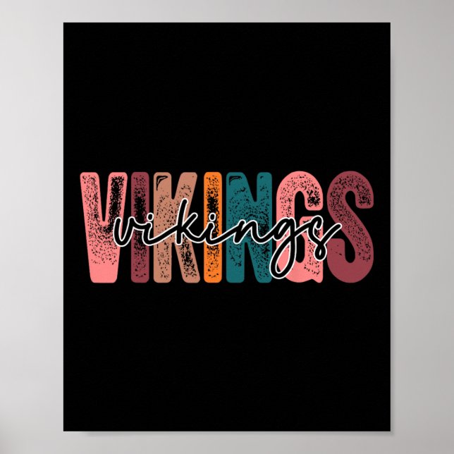 Poster Espírito do time de fãs do esporte escolar (Frente)