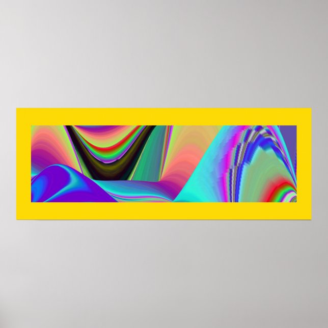 Poster Espírito do Verão Breeze Abstrato 3D Rainbowart (Frente)