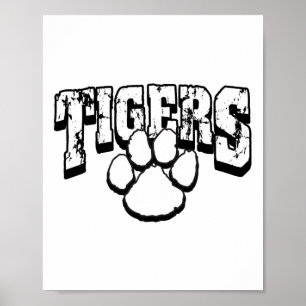 Poster Espírito Escolar dos Tigres de Volta às Aulas B