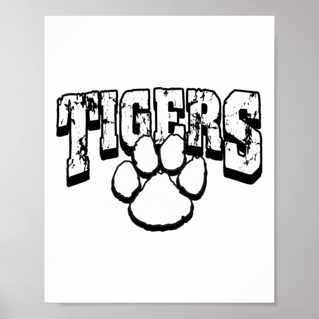 Poster Espírito Escolar dos Tigres de Volta às Aulas B  (Frente)