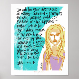 Poster Espírito Gentil e Silencioso - Posto das Escritura