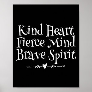 Poster Espírito Motivacional de Espírito Coração Feroz da