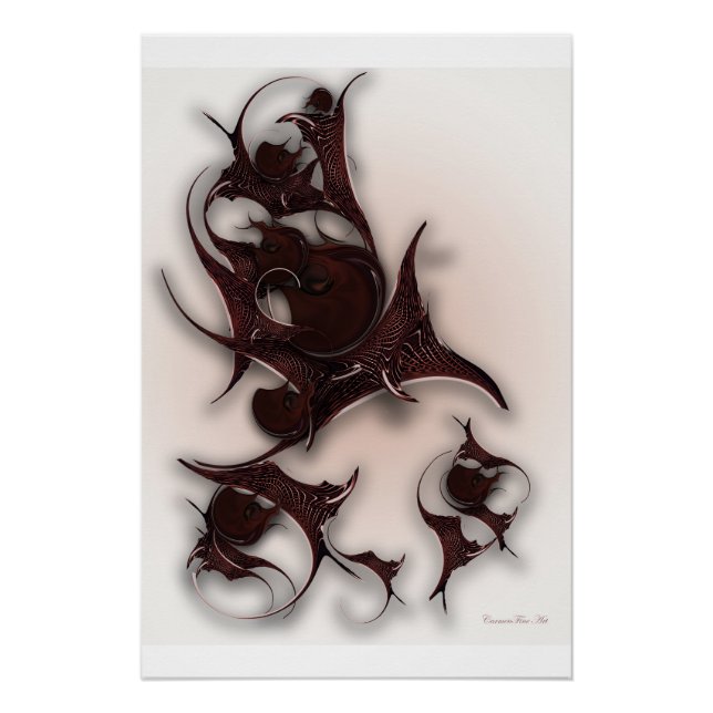 Pôster "Espírito Rosa vermelha" Glossy Poster (Frente)