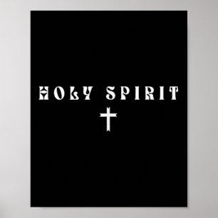Poster Espírito Santo Sutil Cristão Minimalista Fé Religi