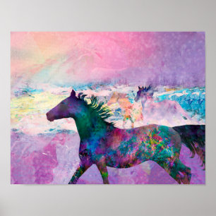 Poster Espíritos de Cavalos Selvagens Somos a Terra