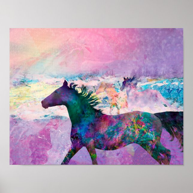 Poster Espíritos de Cavalos Selvagens Somos a Terra (Frente)
