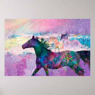 Poster Espíritos de Cavalos Selvagens Somos a Terra