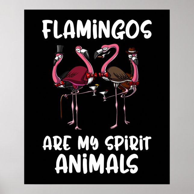 Poster Espíritos espinhosos do Flamingo (Frente)