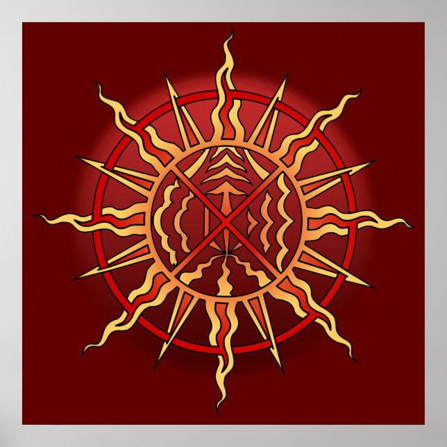 Poster espiritual Poster de arte tribal (Frente)