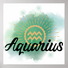 Poster Esplash Aquarius Watercolor