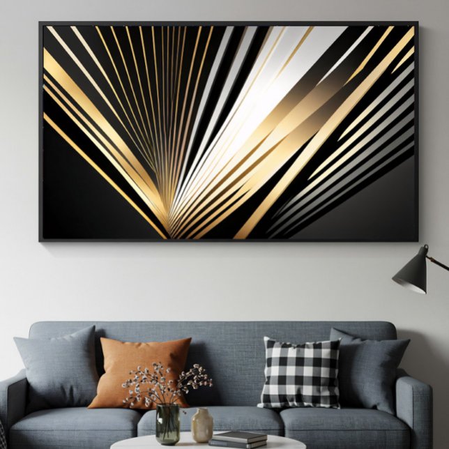 Poster Esplendor Art Déco Dourado (Criador carregado)