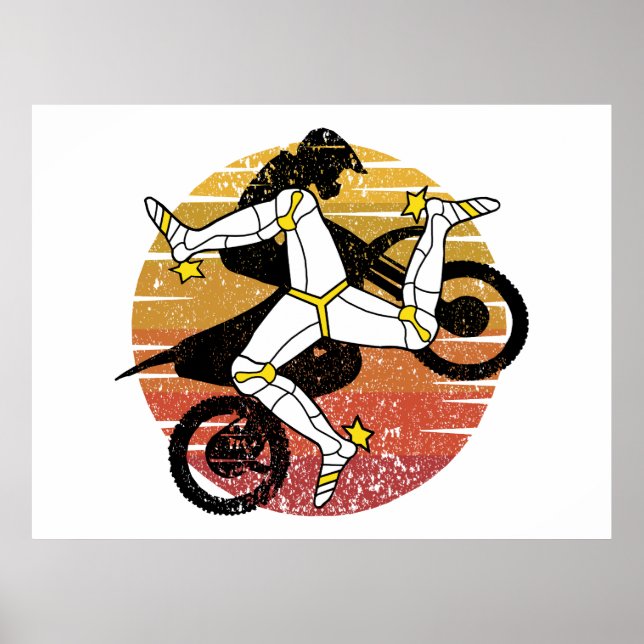 Poster Esporte da Ilha de Man Motocross (Frente)