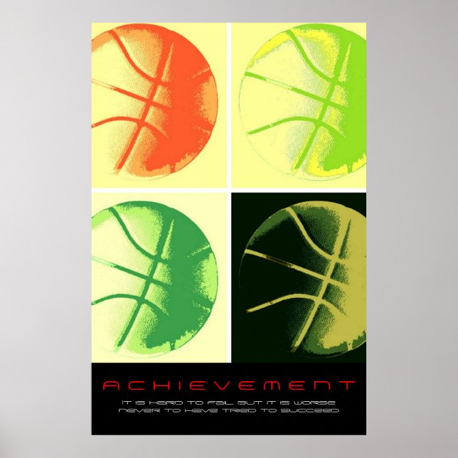 Poster Esporte de Basquete de Conquista Motivacional (Frente)