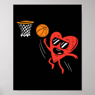 Poster Esporte de Dia de os namorados de Basquete de Bela