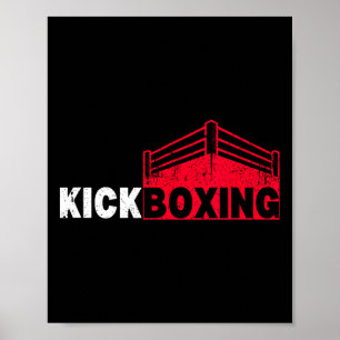 Poster Esporte de Ringue de Luta de Kickboxing