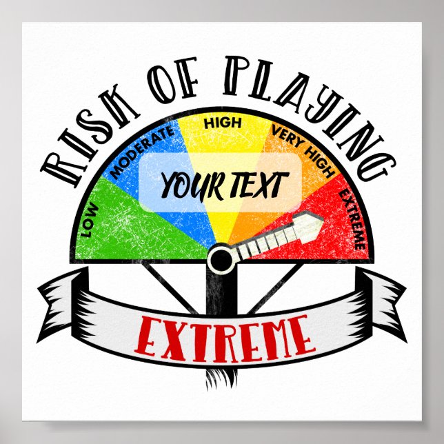 Pôster Esporte engraçado personalizado ou design de músic (Frente)