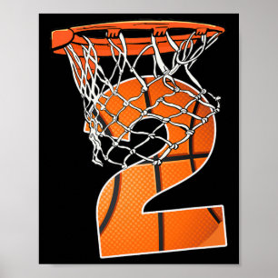 Poster Esporte segundo aniversário, 2 Anos De Basquete, 2