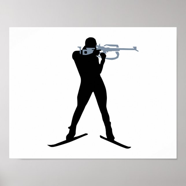 Pôster Esportes de biatlo (Frente)