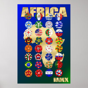 Pôster Esportes do futebol do futebol de África do