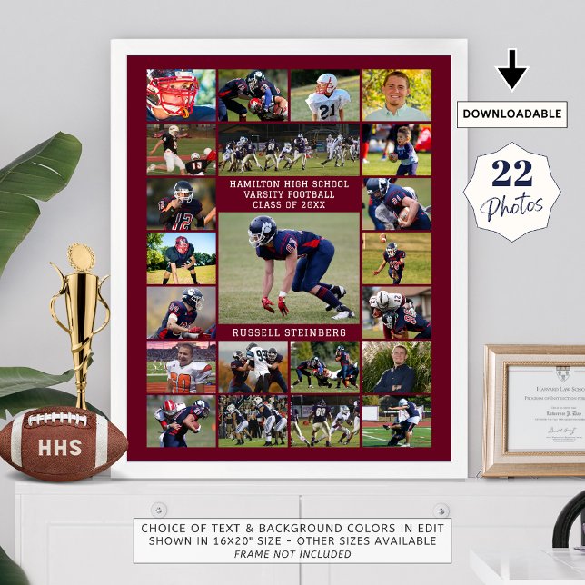 Poster Esportes do último ano do Maroon High School 22 Fo (Criador carregado)