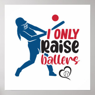 Poster Esportes Engraçados Mãe Eu Só Levanto Ballers Cita