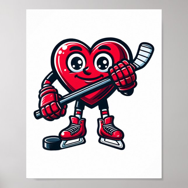Poster Esportes para jogadores de hóquei no gelo do dia d (Frente)