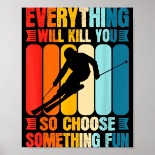 Poster Esportes radicais engraçados escolham algo diverti