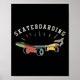 Poster Esportes Radicais Skate Retro Skate Skate Skater