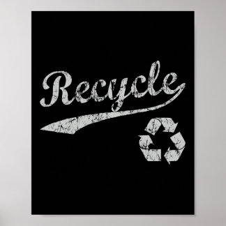 Poster Esportivo Ambiental Reciclado Retro