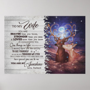 Poster Esposa Arte Para Minha Esposa Braver Amava