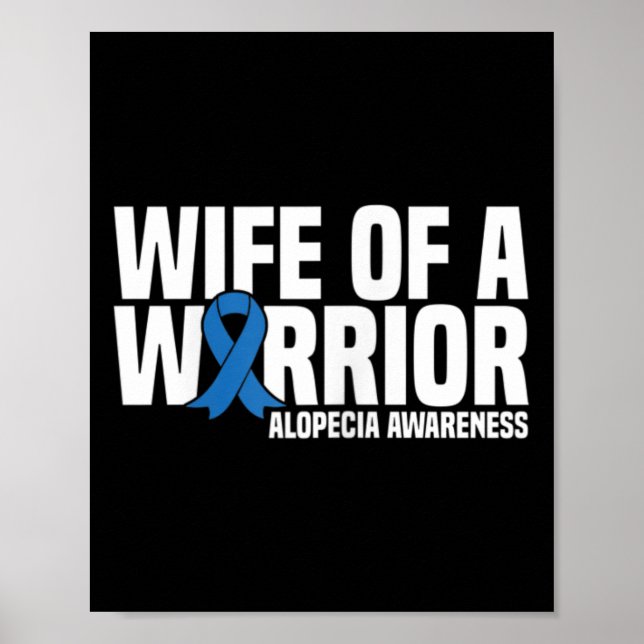 Poster Esposa de guerreiro Alopecia Azul (Frente)