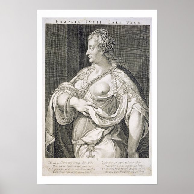 Poster Esposa de Júlio César (d. AD 122) (gravavi) (Frente)