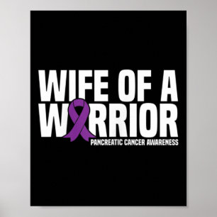 Poster Esposa De Um Câncer de pâncreas De Fita Roxo Do Gu
