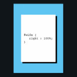 Pôster Esposa é Sempre Engraçada CSS<br><div class="desc">Esposa é Sempre Certa é trocadilho CSS. Este poster é perfeito para decoração de casa,  escritório,  inicialização ou local de trabalho.</div>