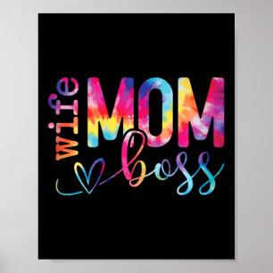 Poster Esposa Mãe Chefe Dia de as mães Engraçado