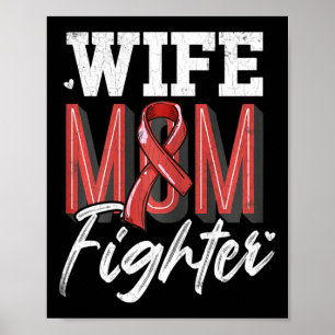 Poster Esposa Mãe Combatendo Cérebro Aneurísmo Sensibiliz