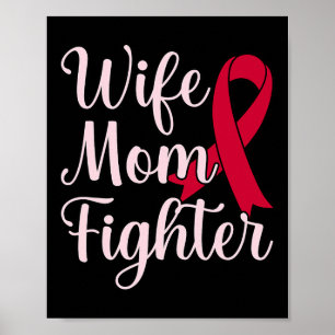 Poster Esposa Mãe Combatendo O Cérebro Aneurisma Sensibil