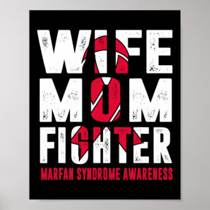 Poster Esposa Mãe Combatendo Síndrome de Marfan Sensibili