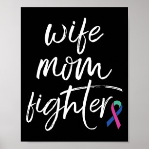 Poster Esposa Mãe da Consciência do cancer