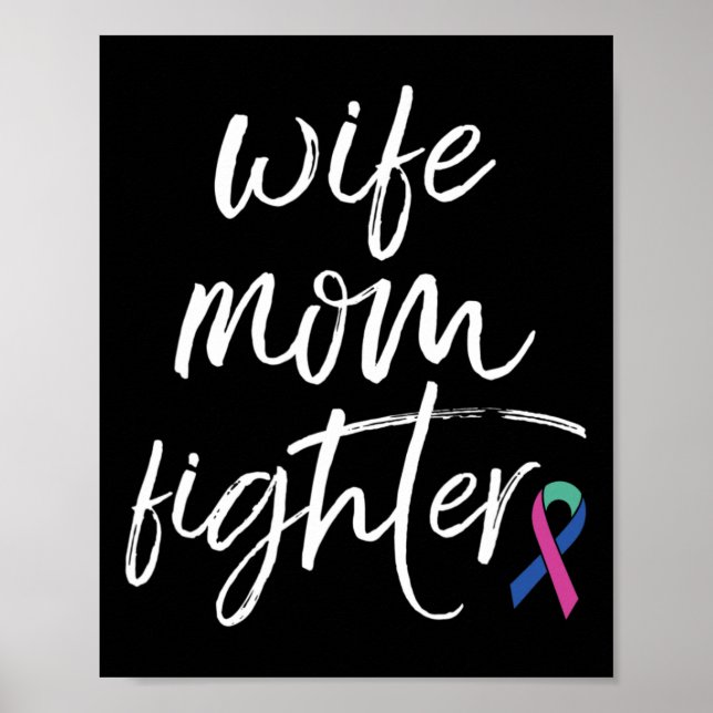 Poster Esposa Mãe da Consciência do cancer (Frente)