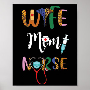 Poster Esposa Mamãe Enfermeira Mulheres Narcando Mães NPN